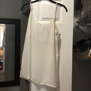Mumu S white sheer tank/tunic